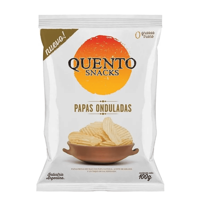 QUENTO PAPAS 100G ONDULADAS (18)