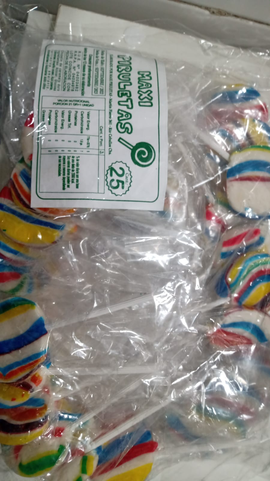CHUPALETITAS BOLSA x25u