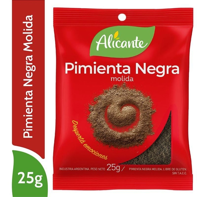 ALICANTE-PIMIENTA MOL.NEG.25G